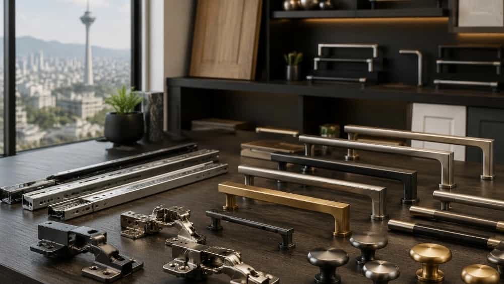 پخش دستگیره کابینت، لولا و ریل کشو در تهران